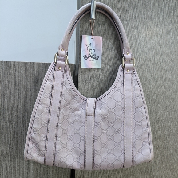 Gucci: Lavender Jackie Guccissima Monogram Suede Bag (RARE) - Picture 3 of 15